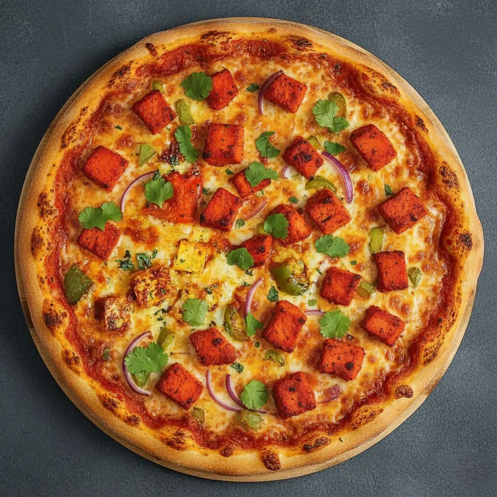 Chicken Alfredo Pizza - creamy alfredo sauce pizza Calgary